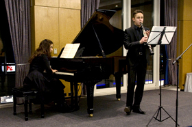 Karine Gilanyan (Klavier), Josef Lehmann (Klarinette)